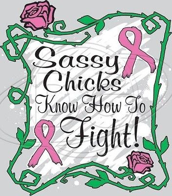 Sassy Chicks Know 2 Fight Breast Cancer Awareness Item Support Cure