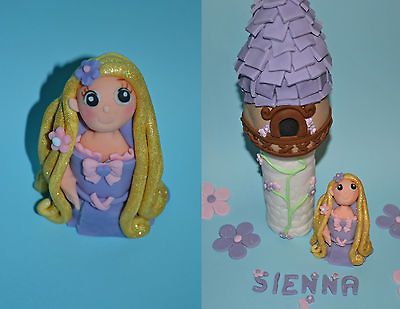 Edible RAPUNZEL TANGLED cake topper tower castle decoration disney