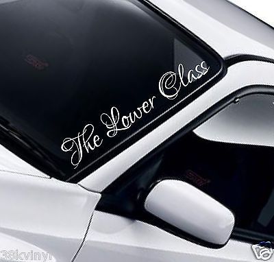 The Lower Class Sticker 550mm Drift JDM VAG VW Euro Dub Car Funny