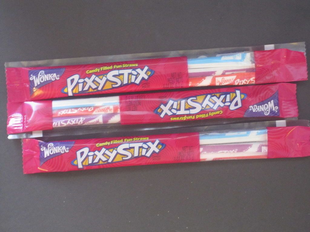 WONKA American Candy *PIXY STIX* Lot   9 Pack SUGAR POWDER PIXIE