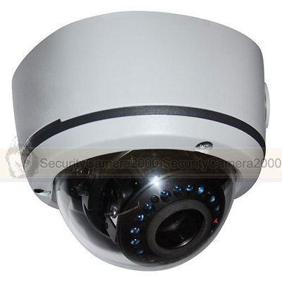 690TVL WDR Pixim SEAWOLF IR Dome Camera 2.8 12mm Auto Iris Lens OSD