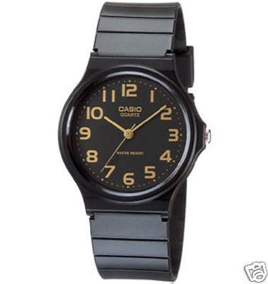 Casio Mens Black Resin Watch, Low Ship, MQ24 1B2