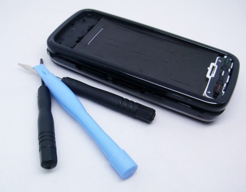 Full Housing Cover case For Nokia 5800 Black+tools