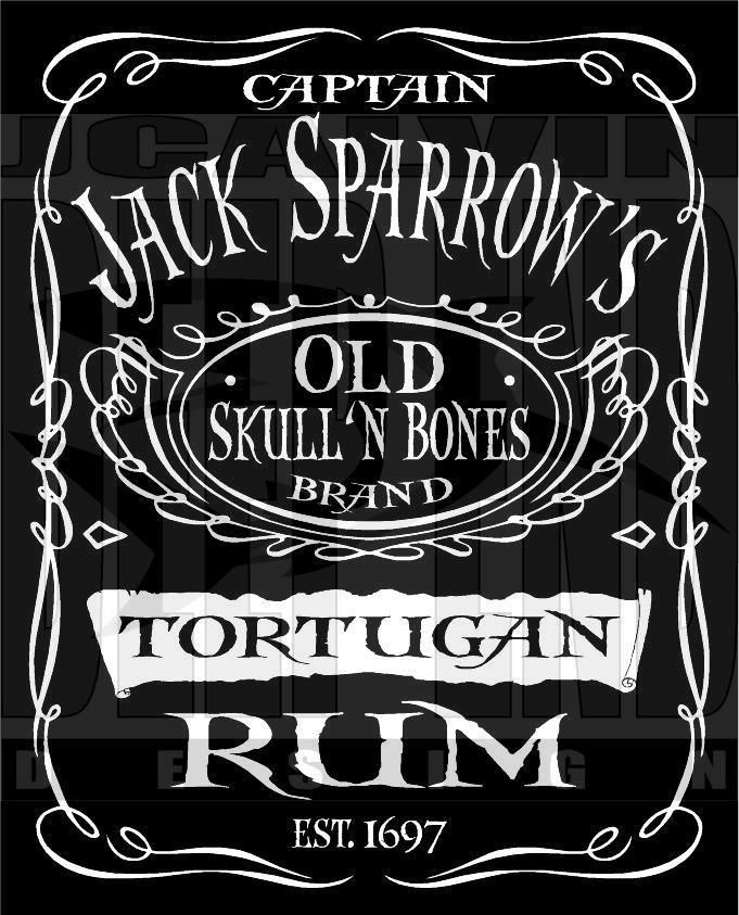 pirates of the caribbean RUM Jack Sparrow T Shirt