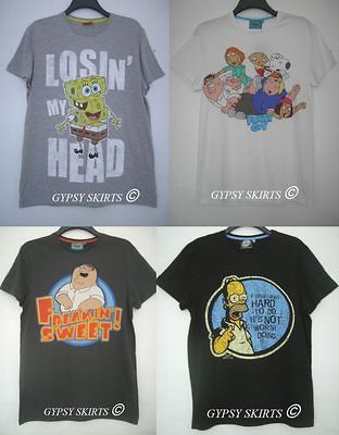 PRIMARK ADULT MEN T SHIRT CARTOON CHARACTERS DISNEY OFFICIAL LICENSE