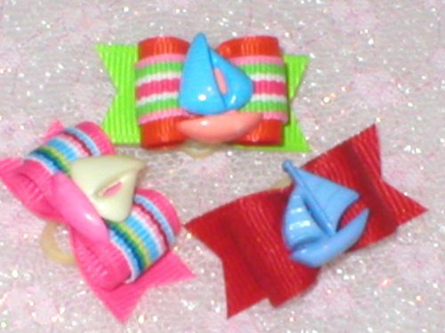 Vals Dog Bows~x sm Pick a Sailboat for yorkie, Maltese