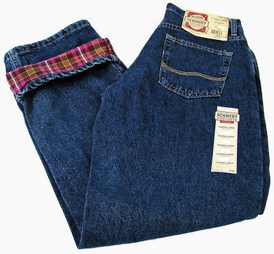 Womens CE Schmidt Flannel Lined Relaxed Fit Work Wear Jeans NWT Size 4