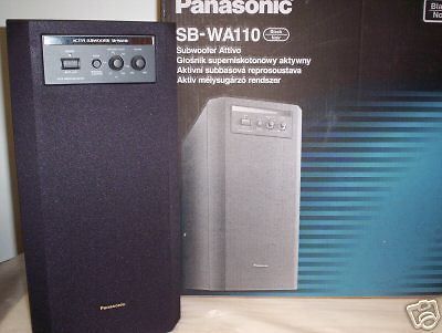 PANASONIC TECHNICS SB WA110 NEW BLACK HI FI ACTIVE SUBWOOFER