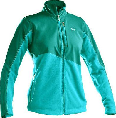 NWT $130 Sz Lg Under Armour Womens Muroc Jacket Cold Gear Fleece Full