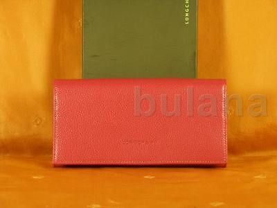 LONGCHAMP VEAU FOULONNE CHECKBOOK WALLET NWT