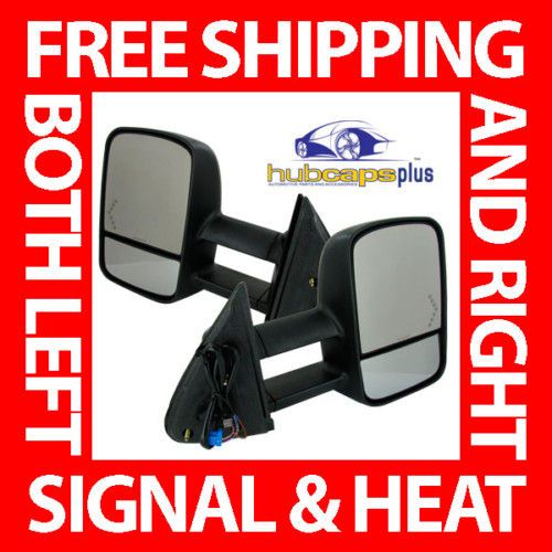 CHEVY GMC TRUCK POWER HEATED SIGNAL TOW MIRRORS KIT