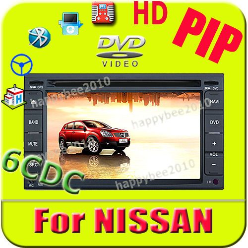 HD car DVD GPS Navigation Navi radio stereo PIP 6Vcdc for NISSAN