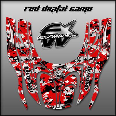 NEW ARCTIC CAT ZR 600, 500 fits 01 05 snowmobile graphics   red