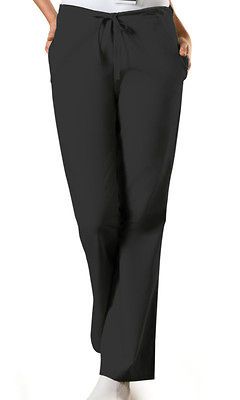 Cherokee 4101 BLKW Black Petite Scrubs Pants