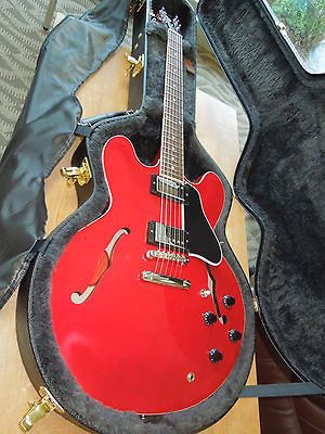 ES 335 Dot Plain top Electric Guitar with Gloss Finish Cherry NEW