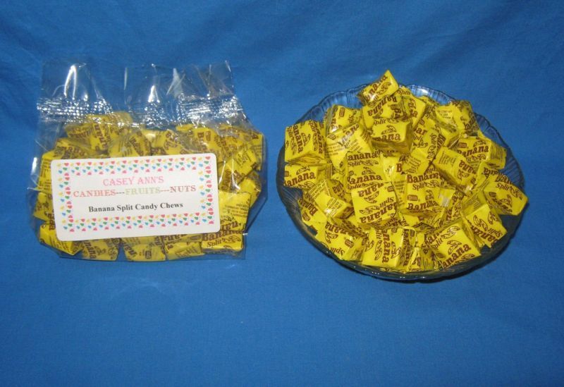 Banana Split Candy Chews 1 Pounds Aprox 45 Pcs