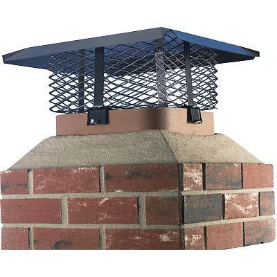 HY C Large Adjustable Black Galvanized Chimney Cap Stove Pipe SCADJ S