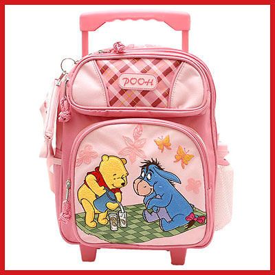 Winnie the Pooh Friends with Eeyore 12 Roller Backpack PINK Bag