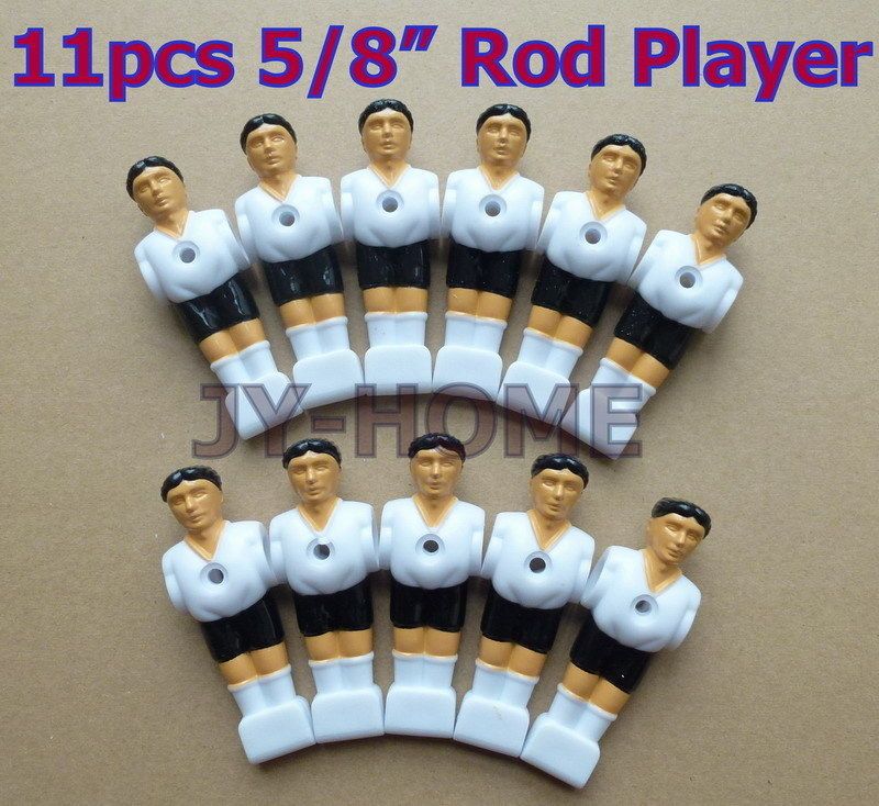 Rod WITHE Foosball Soccer Table football fussball player MAN FIGURE