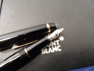 Classique Meisterstuck Chopin Fountain Pen Black Gold Model 145 Broad