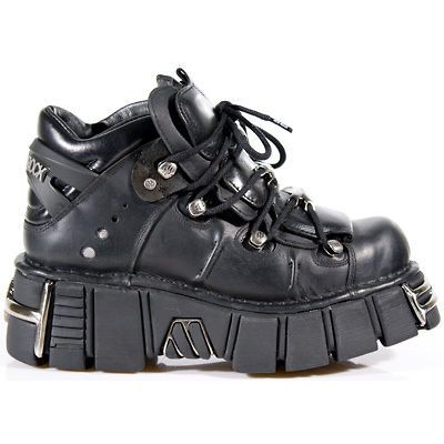 NEWROCK New Rock 106 Metallic size 6 ITALI NEGRO, NOMADA NEGRO, TOWER