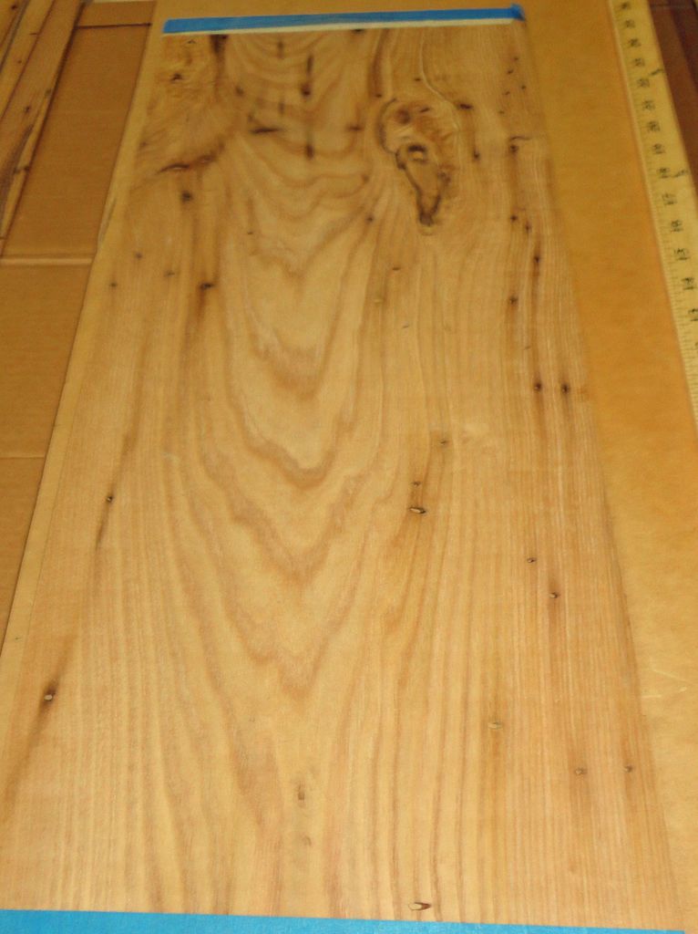 Wormy Chestnut wood veneer 11 x 27 with no backing (raw veneer)
