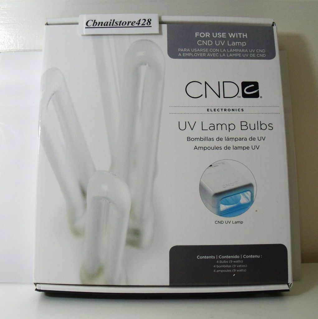 CND Shellac UV Lamp Bulbs 4 pack light Replacement NEW