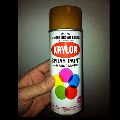 Spanish Brown $$ Krylon Rust Oleum Vintage Spraypaint Ironlak