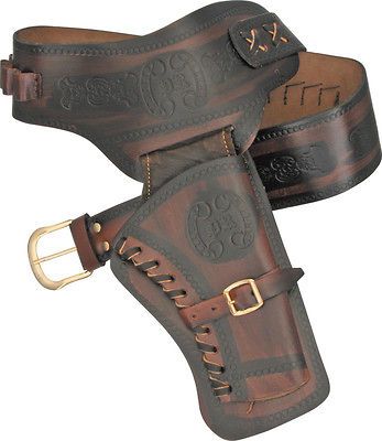 Western   Style Single Right Draw Holster . MEDIUM