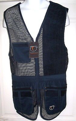 TOP GUN RIO MESH CLAY PIGEON SKEET SHOOTING VEST LEFT HAND HANDED NAVY