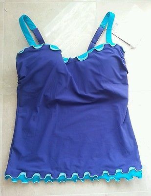 NWT Profile by Gottex Tankini 34 36 38 40 D Swim Suit Top Orig.$88.00