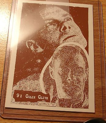 COLIN CLIVE HOLLYWOOD HORRORS CARD NEAR MINT 1995 FRANKENSTEIN