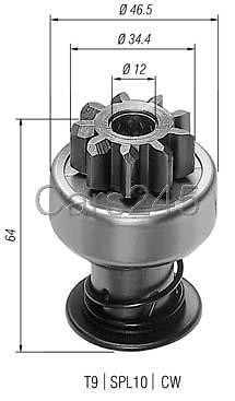 Starter Drive HATZ E80 FG Farymann D40 E40 Palmieri 750 PDA625 1250