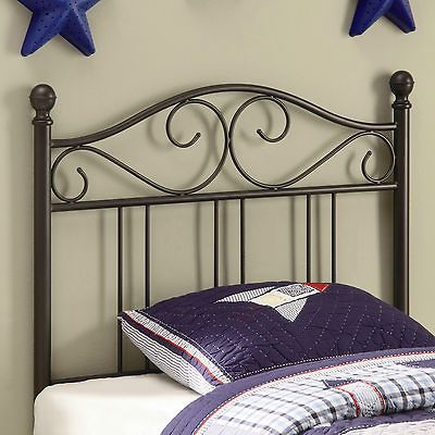 BRONZE METAL TWIN HEADBOARD COASTER 450103T