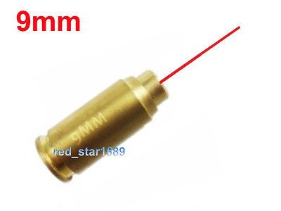 High Quality Brass Red Laser Bore Sighter For 9mm Cartridge copper