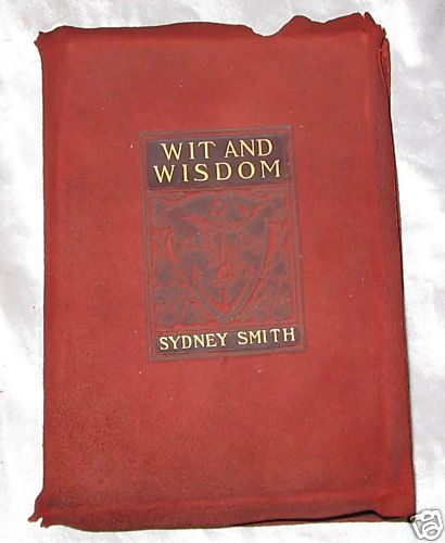 Wit And Wisdom   Sydney Smith 1901 Red Velvet Calfskin