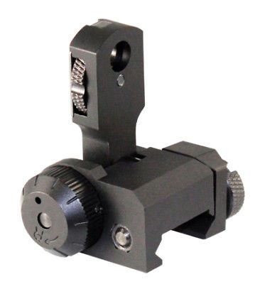 Tactical Flip Up Rifle Rear Sight Dual Aperture