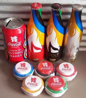 COCA COLA YO YOs BOTTLES MONEY BOX LONDON GAMES 2012 SETS