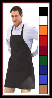 NEW SPUN POLY CRAFT / COMMERCIAL RESTAURANT KITCHEN BIB APRON BUY 5