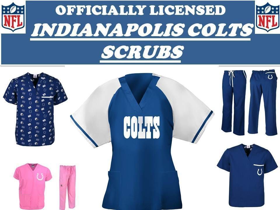 COLTS SCRUB TOP INDIANAPOL IS COLTS SCRUB PANTS COLTS NFL SCRUBS