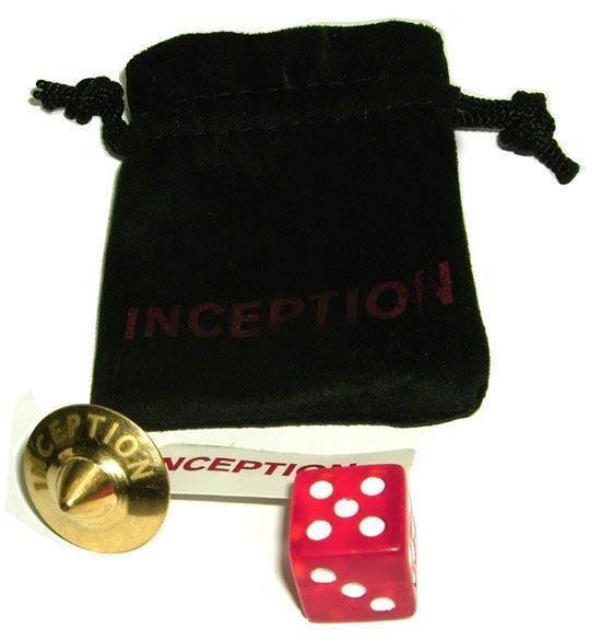 Inception Cobb Brass Spining Top Totem Arthur Dice Bag