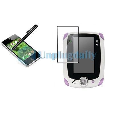 LCD Screen Protector+Blac k Stylus Pen For LeapFrog LeapPad