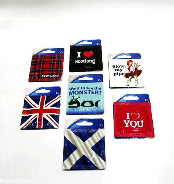 SCOTTISH NOVELTY CONDOMS   7 Designs to Choose From   GREAT FOR ANY