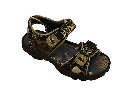 NEW BOYS SIZE 13 SUMMER SANDAL SHOES BATMAN BRUCE VELCRO NON MARKING