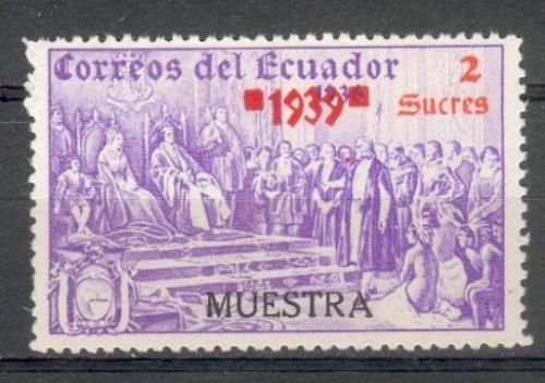 ECUADOR (#606) COLON/COLUMBU S, 1939 unissued 2s