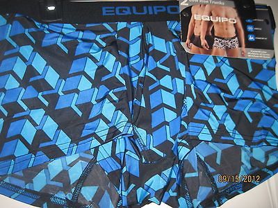 MENS EQUIPO LOW RISE TRUNKS UNDERWEAR 2 PAIR SZ XL 32 34 POLY SPANDEX