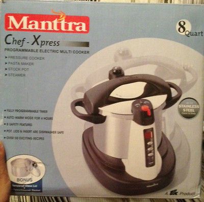 NIB Manttra 39001 Rice Cooker, PASTA MAKER, STOCK POT, STEAMER