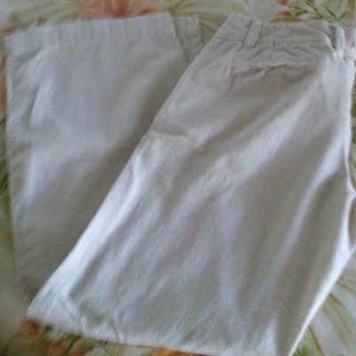 Gap Womens Cream Cords Pants Corduroy Sz 10