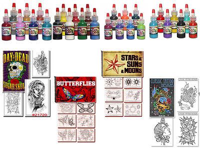 Tattoo Supplies Prizm Ink Pigment 28 Set & YOUR CHOICE OF FREE MINI