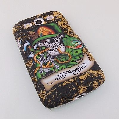 Ed Hardy Plastic Hard Case for Samsung Galaxy S3 i9300   Skull With